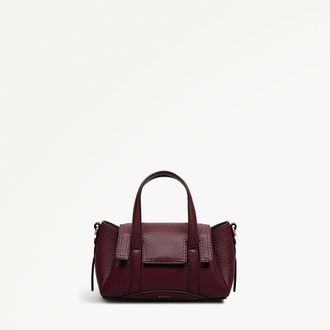 Radley London Dark Cherry Small Flapover Grab Bag The Chancery SS26 Radley London