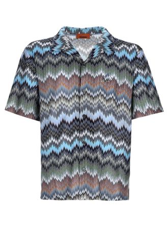Missoni Multicolor Zigzag Print Viscose Shirt