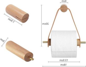 OEM Soporte De Pared De Madera Vintage Para Papel Higi&eacute;nico - Decoraci&oacute;n De Ba&ntilde;o