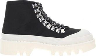 Proenza Schouler Black Canvas Chunky Womens Sneakers