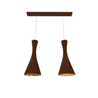 Lumicom Jaqueline L&aacute;mpara De Techo Lineal Corten Hoja