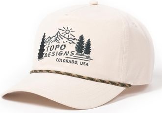 Topo Designs Twill Rope Cap Khaki