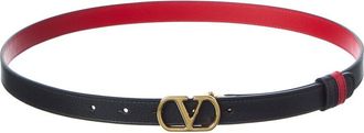 Valentino Vlogo Signature 20 Reversible Leather Belt