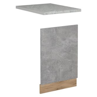 Vicco Panel Frontal R-line, Hormig&oacute;n, 45 Cm, Et M&aacute;rmol