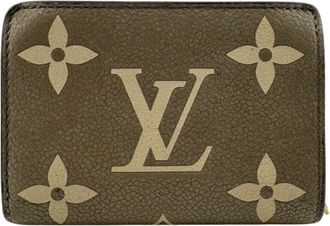 Louis Vuitton Beige Bicolor Monogram Tourterelle Monogram Empreinte Leather Wallet (Bi-Fold) (Pre-Owned)