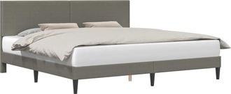 vidaXL Estructura De Cama Gris Claro 180 X 200 Cm Tela De Pana Vidaxl