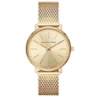 Michael Kors MK4339 Pyper Quartz Crystal Gold Dial Womens Watch - One Size