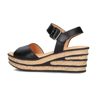 Gabor Schoenen, Dames, Zwart, 39 EU, Leer, Elegante Zwarte Sandalen Model 651