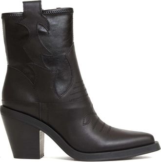 Ash Camperos Laars - Dames - Cowboylaarzen - Zwart - 37 EU - Leer - Schoenen