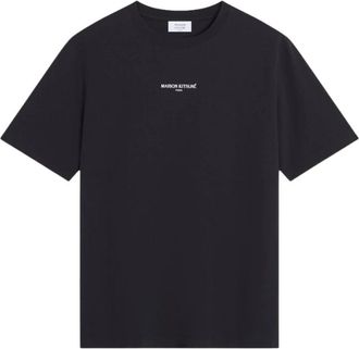 Maison Kitsun&eacute; Paris Confort T-Shirt - Heren - T-shirts - Zwart - L - Tops