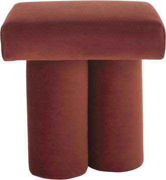 Safavieh Couture Deangelo Velvet Ottoman