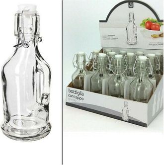 Trade Shop Trade Shop - Establecer Un Vidrio Transparente De La Botella De La Botella De La Botella De 12 Piezas Con La Tapa Y La Manija