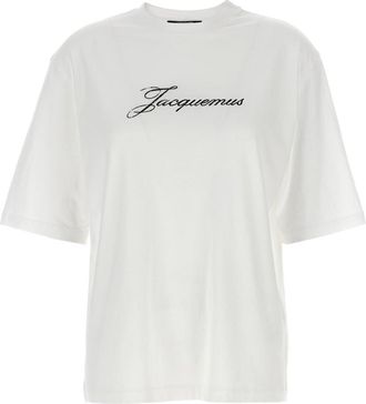 Jacquemus White Logo Crew Neck T-Shirt