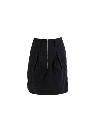 Isabel Marant Black Zip-Front Cargo Skirt Size XXS