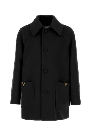 Valentino Garavani Black Wool Coat