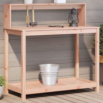 vidaXL Mesa De Plantaci&oacute;n Con Estantes Madera Douglas 108x50x109,5 Cm Vidaxl