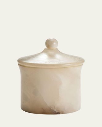Labrazel Alisa Alabaster Bath Canister, Cream