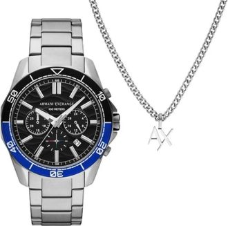 A|X Armani Exchange Horloges - Heren - Horloges - Grijs - ONE Size - Accessoires