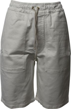 Nanushka Hadi Bermuda Shorts in White Denim