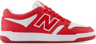 New Balance Mens New Balance 480 BB480LHR Sneakers Red White Leather Lifestyle Shoes DWA3308