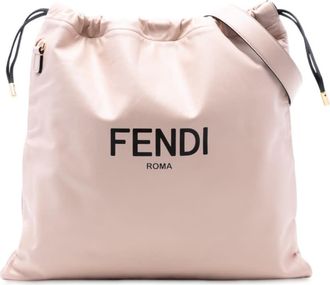 Fendi Pre-owned Fendi Medium Leather Logo Drawstring Crossbody Ladies 8BT338 ADM9 209-0059
