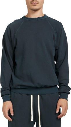 Les Tien French Terry Binded Neck Raglan in Faded Black at Nordstrom, Size Xx-Large
