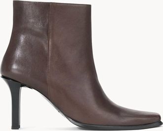 Staud Womens Hendrix Ankle Boots In Espresso