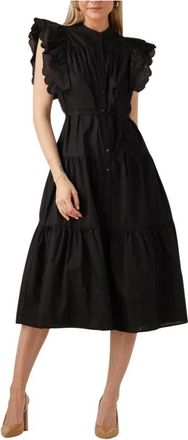 Object Chinna Lange Jurk - Dames - Casual kleedjes - Zwart - XS - Kleedjes