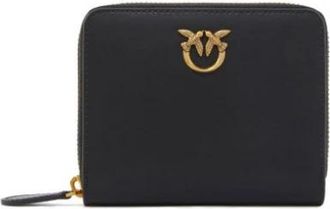 Pinko Taylor Zip Around - Dames - Portefeuilles - Zwart - ONE Size - Katoen - Accessoires