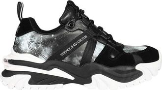 Versace Jeans Couture Mesh Low-Top Sneakers - Heren - Sneakers - Grijs - 39 EU - Schoenen