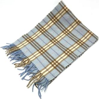 Burberry Pre-owned Fabric scarves - Dames - Vintage Accessoires - Blauw - ONE Size - Vintage