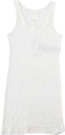 Maison Margiela White Cotton Scoop-Neck Sleeveless Day Dress