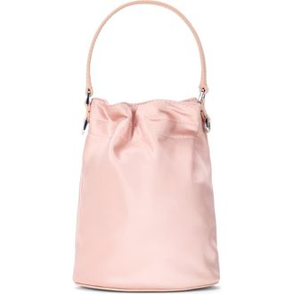 Staud Lila Satin Mini Bucket Bag in Blush at Nordstrom