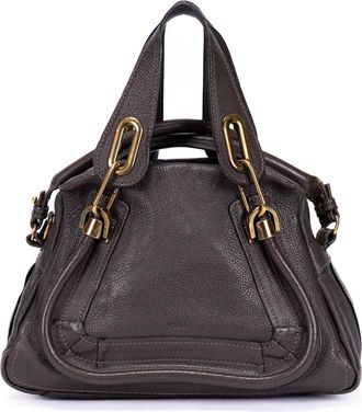 Chlo&eacute; Pre-owned Womens Small Paraty Shoulder Bag - Grey - One Size