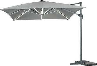 Habitat & Jardin Parasol gris 300 x 300 x 290 cm