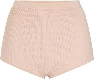 Elisabetta Franchi Korte Broeken, Dames, Roze, S, Gebreide Shorts