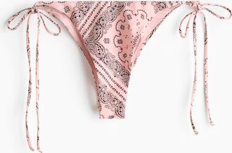 H&M Bikinihose Brazilian zum Binden - Pink