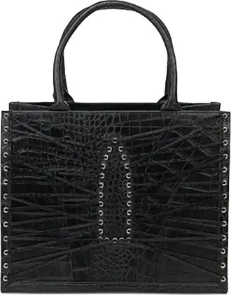 Who Decides War by Ev Bravado Arch tote bag - men - Leather - One Size - Black