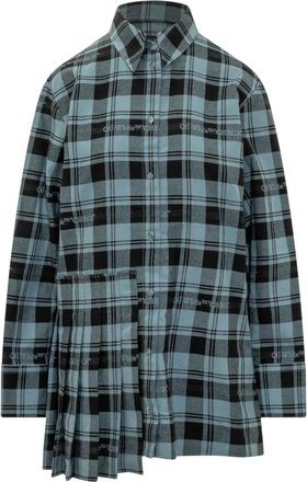 Off-white Kleedjes, Dames, Blauw, S, Shirt Kleedjes