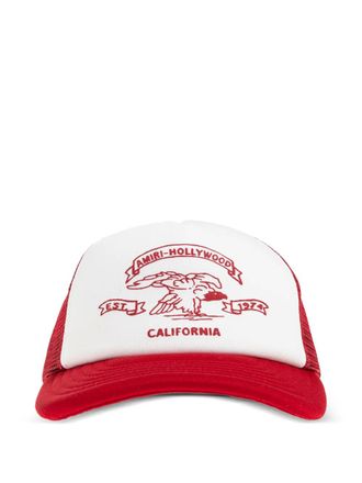 Amiri california graphic trucker baseball cap - men - Polyester - One Size - White