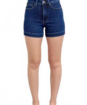 Judy Blue Slay The Day Tummy Control Shorts In Dark Wash