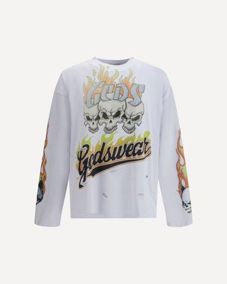 GCDS Riders print long-sleeve T-shirt Male L