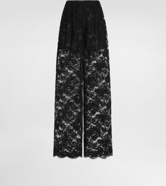 Dolce & Gabbana Lace Trousers - Woman Pants And Shorts Black 36