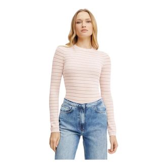 Guess Kyla Sweater - Dames - Ronde hals truien - Roze - XL - Polyester - Truien & Vesten