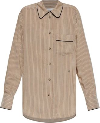 Victoria Beckham Camicia pigiama a righe - Toni neutri
