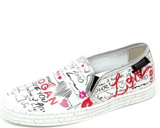 Hogan Slip On Schoen Love Print - Dames - Sneakers - Wit - 36 EU - Schoenen