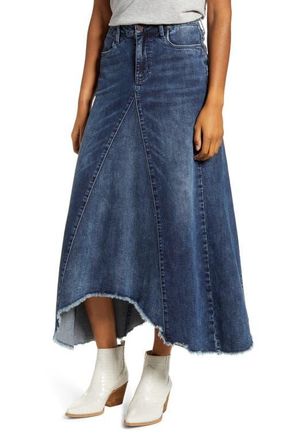 スカート ZIMMERMANN Woman Skirt Gnawed Blue 3548TSS255 TLBLBTFLO Zimmermann Skirts for Women | Sendegaro KH