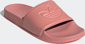 adidas Badesandale ADIDAS ORIGINALS TREFOIL ADILETTE, Damen, Gr. 42, rot (wonder clay, wonder clay, wonder clay), Synthetik, Schuhe Badesandale, Badelatschen