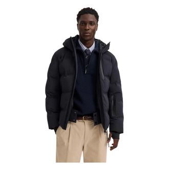 Bugatti Winterjas met functionele details - Heren - Jassen - Blauw - Maat: L Leer