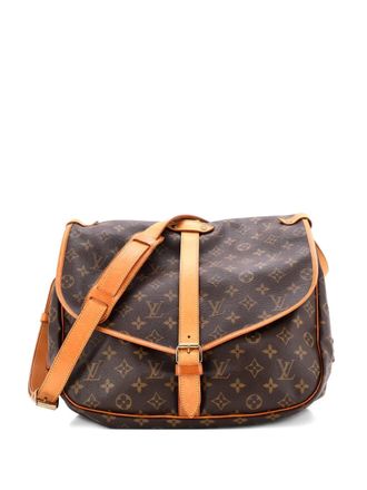 Louis Vuitton Saumur Handbag Monogram Canvas 35 crossbody bag - Bruin